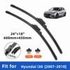 2PCS 4PCS Wiper Blades for Hyundai I30 2007-2010 Front Double Rubber Strip Wiper Blade Windshield Brushes Windscreen Window Accessories