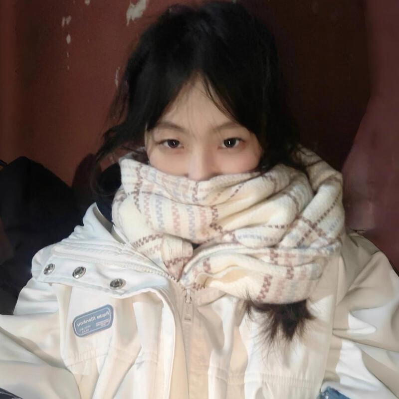 Korean Style Atmosphere Scarf - 2025 High-End Women's Autumn/Winter Warm and Windproof Neck Warmer