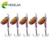 Металлическая приманка HENGJIA 0,18 унций/2,5 дюйма, 5 шт., рыболовные ложки, приманка для форели, окуня, щуки, рыболовные приманки
