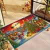 1Pcs Anti Fatigue Kitchen Rugs Christmas Snowman Waterproof Non-Slip Thick Cushioned Kitchen Mat Heavy Duty Comfort Standing Mat for Kitchen