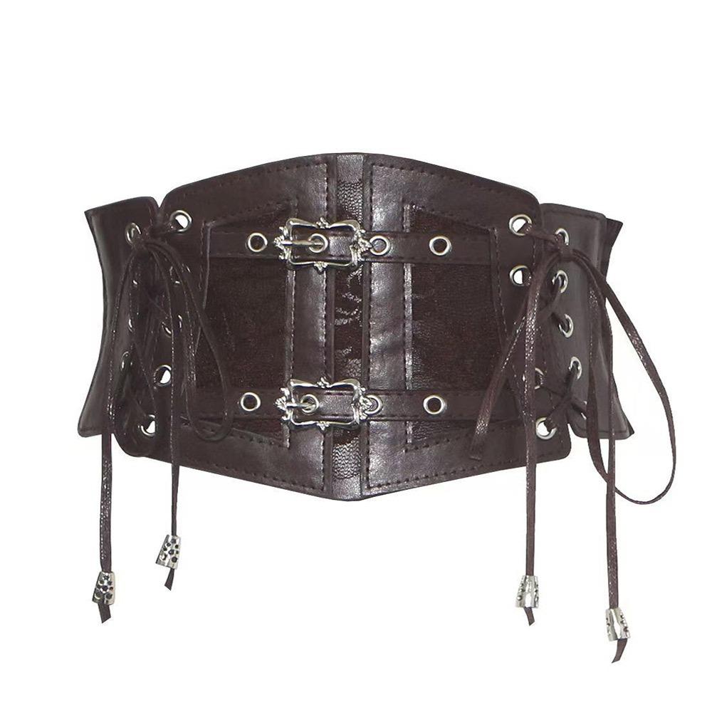 Lace Elastic Girdle Belts Tie Rope Tie Straps Wide Belts Elastic Corset Band On Shirt Dress