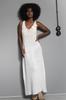 Long Wool Dress with Ecru Flower 40/42
