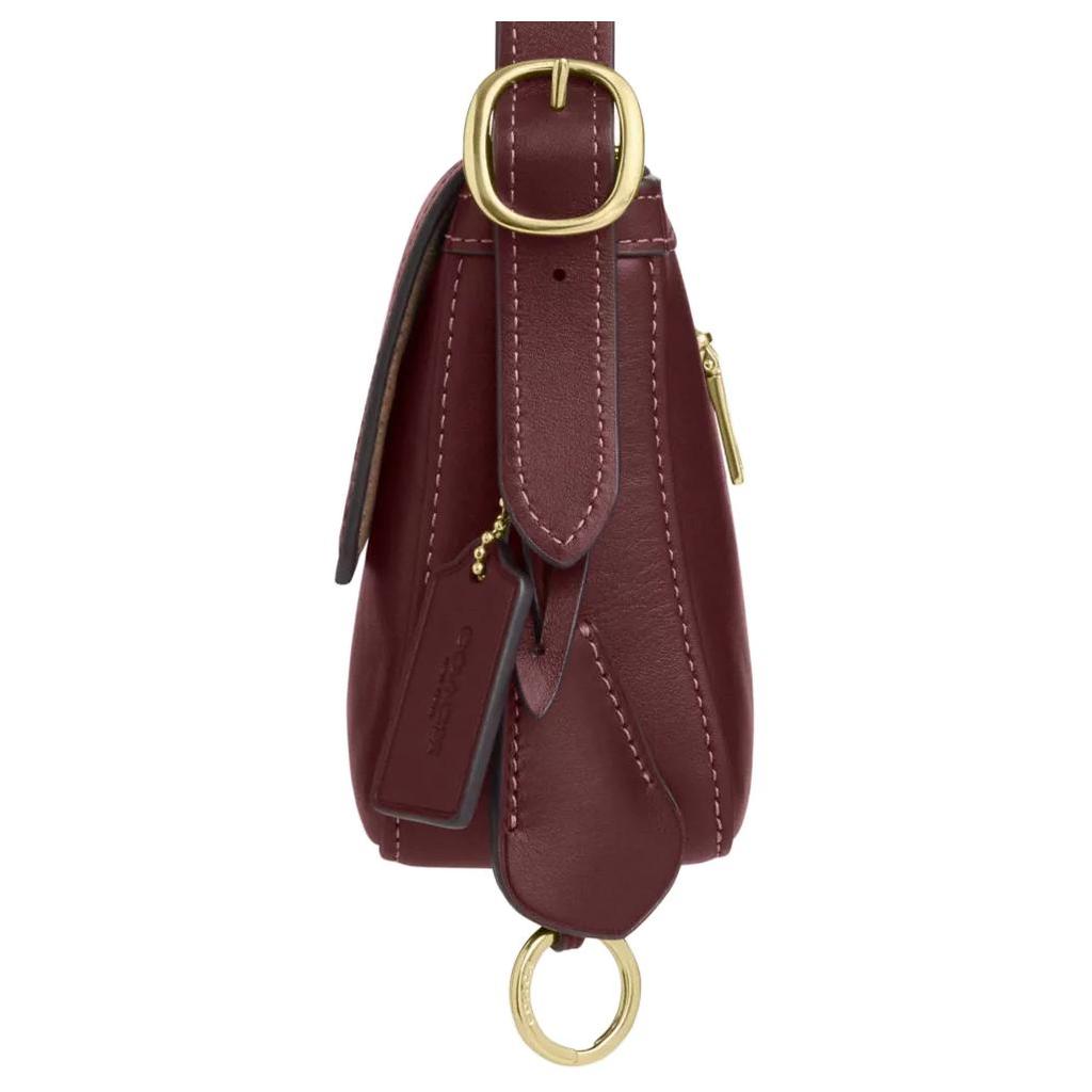 Coach Etta 25 Металлическая фурнитура Гладкая кожаная сумка через плечо Женские сумки Коричневая CCV63-IMMRN