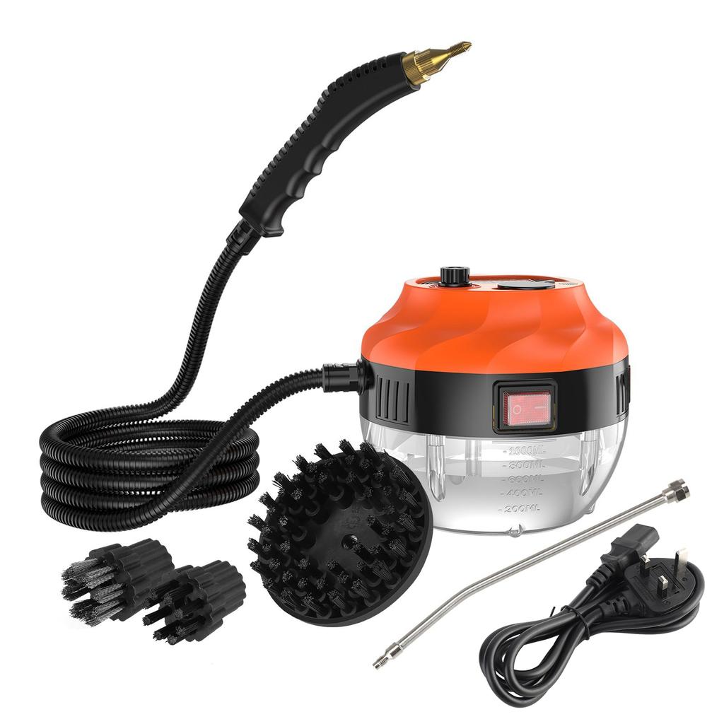 Steam Cleaner 1500W 6 Speeds Adjustable Large Capacity Water Tank Handheld Steam Cleaner for Home Kitchen Bathroom