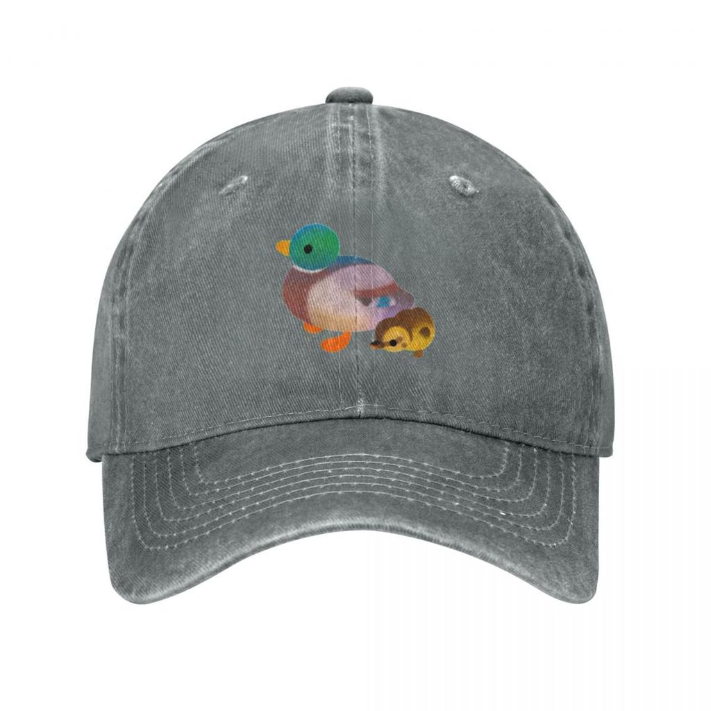 Duck and Duckling  dark Baseball Cap Beach Outing Luxury Hat Horse Hat fun hats Golf Unisex Womens