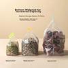 Sealed Bags, Standing Food-Grade Fresh-Keeping Bags, Barbecue Camping Combo Pack Medium + Large [50 Pieces]