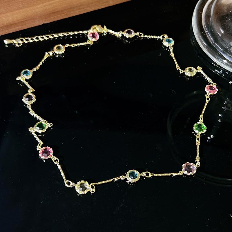 Красочная бабочка с кубическим цирконом, кулон, ожерелье, температура, роскошные женщины и девушки, циркониевая цепочка на ключицу, романтические ювелирные изделия, аксессуары, подарки