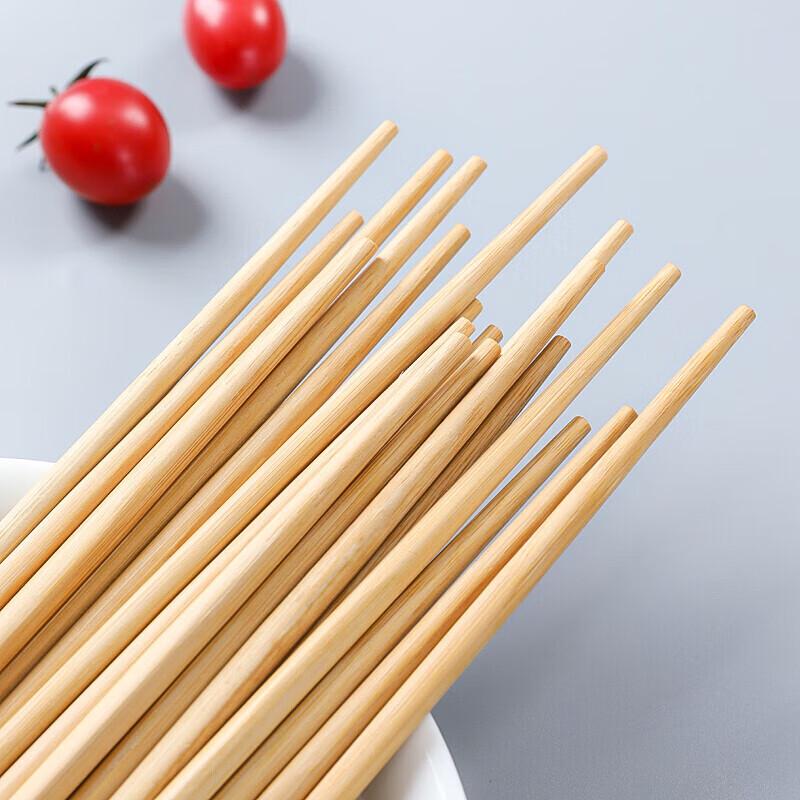 100 Pairs Individually Wrapped Carbonized Bamboo Chopsticks