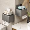 Free Punch Tissue Box No Drill Bathroom Paper Towel Holder for Home Organizers Rack