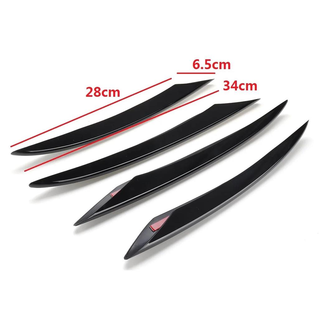 Front Bumper Canards Fog Light Cover Trim Sticker Splitter For Mercedes Benz E Class W213 E260 E300 E53 AMG Car Accessories