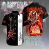 Популярная хэви-метал рок-группа Pantera 3D-печать Футболка Мужская Женская Модные Рубашки с Коротким Рукавом Дышащие Пляжные Рубашки