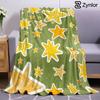 Olive Yellow Star Lightweight Microfiber Soft Christmas Fleece Blanket Warm Cozy Throw for Bed Sofa Office Travel All Season