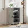 Shoe Cabinet EDE 59.5 x 39.5 x 90 cm Engineered Wood Concrete Grey