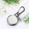 JEWELRYWE Nurse Watch Carabiner Clock Luminous Dial Clock Keychain Simple Bag Pocket Pocket Watch Silver