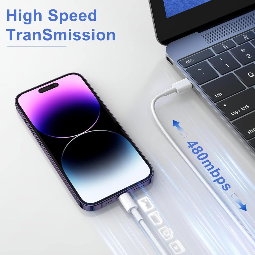 Кабель для быстрой зарядки PD 35 Вт для iPhone 13 mini 14 Plus 11 12 Pro Max XS XR X 8 EU Plug USB C кабель для быстрой зарядки PD 1 м 1,5 м 2 м 3 м