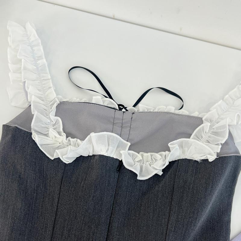 2023 женское летнее мини-платье с открытыми плечами, сексуальное элегантное винтажное модное вечернее клубное серое платье без рукавов, женское цельное платье