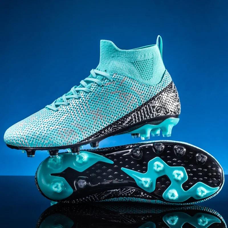 Men Football Boots Society Comfortable TF/FG Unisex Soccer Shoes Grass Training Sneakers Resistant High Quality Football Shoes