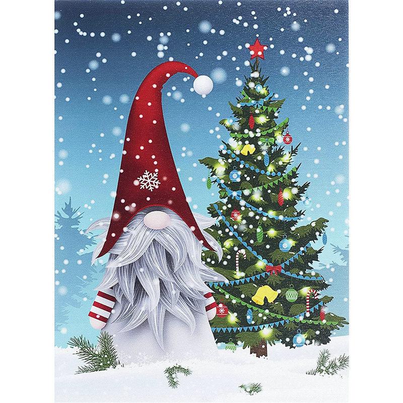 New 5D Diamond Painted Full Diamond Interior Decoration Snowman Santa Diy Painted Round Diamond Handmade