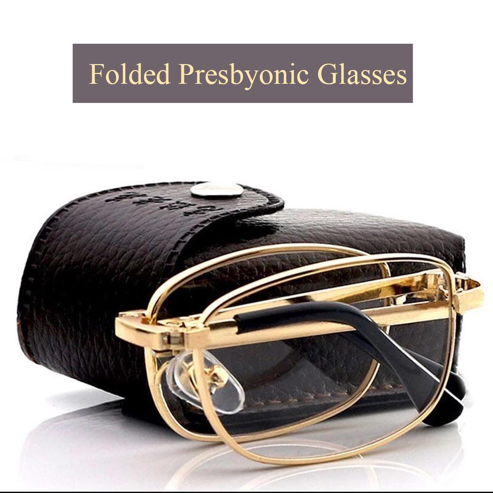 High Definition Crystal Folding Anti-fatigue Reading Glasses Old man Presbyonic Glasses Eyeglass
