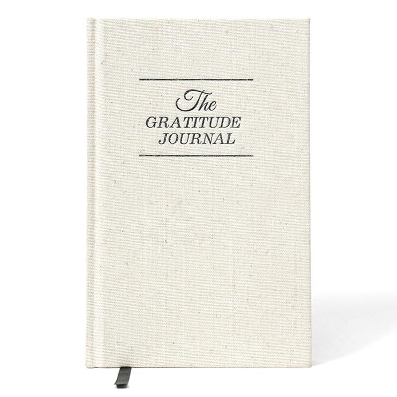Change Original Daily Gratitude Journal Spiral Binding Fabric Cover 100 Sheets SYC for Happiness Mindfulness Reflection