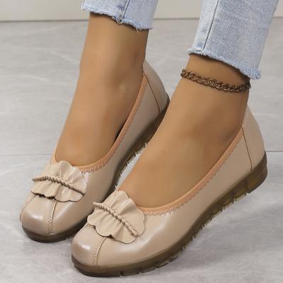 Женские туфли на плоской подошве из кожи, повседневные туфли на плоской подошве, удобные туфли в стиле ретро для женщин 2024 года, осенние туфли-лоферы без застежек, ленивые туфли, большой размер 35-42