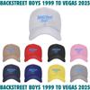 Backstreet Boys 1999-2025 Тур по Лас-Вегасу Унисекс Бейсболка Кепка для концерта Полиэстер Шляпы для активного отдыха Регулируемая Snapback