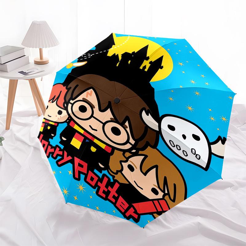 1pc Harry Potter Friends Night Umbrella with Plastic Handle,Suitable for All Seasons Travel Outdoor Multi-functional UmbrellaDCS041