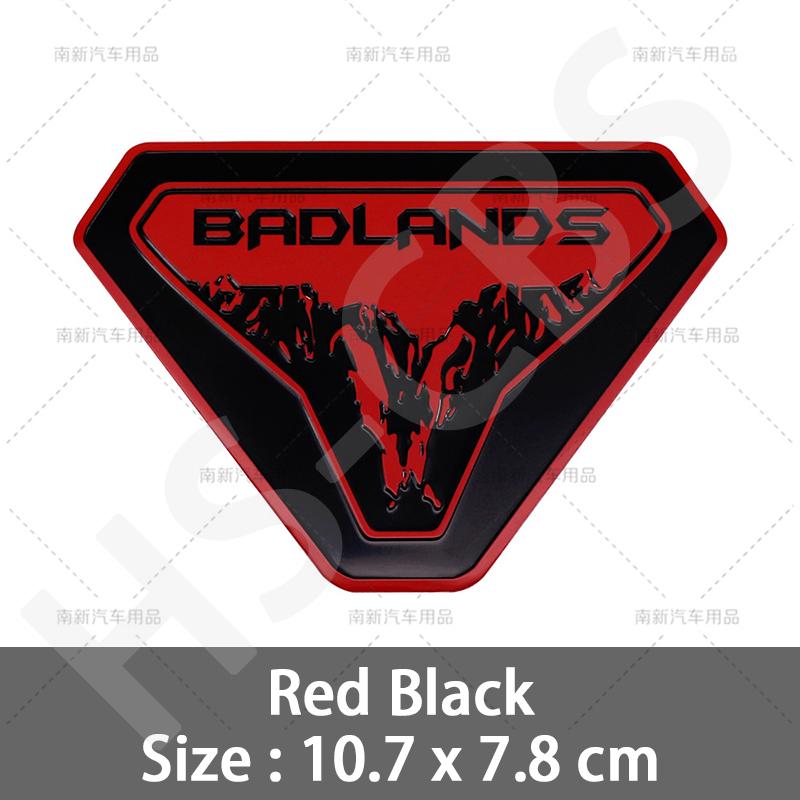 3D Алюминиевые Наклейки на Автомобиль Badlands Наклейка на Заднюю Крышку Багажника Значок Эмблема Декоративная Наклейка для Кузова Автомобиля Внешние Аксессуары