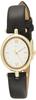 Часы Analog Ellipse Oval Gold Leather Strap Black [Fieldwork] JN003-5 Женские