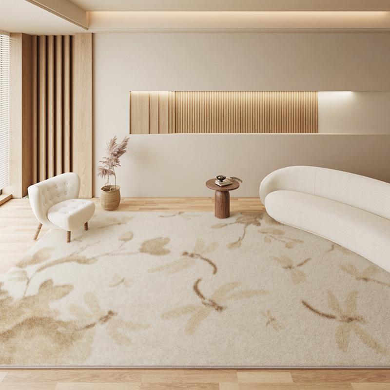 Ковер из овчины в стиле ваби-саби: Толстая, длинная полоса для спальни, дивана или журнального столика