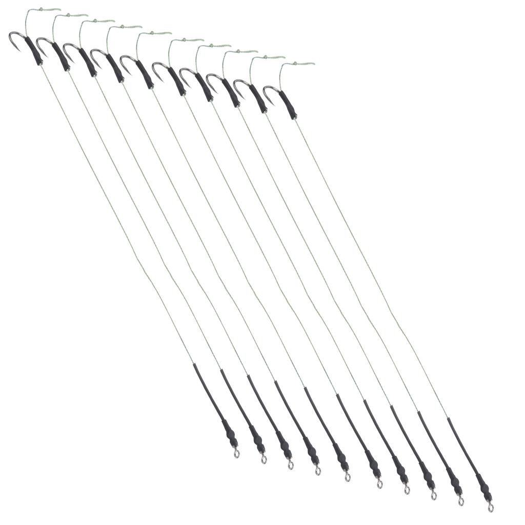 5 Комплектов Карповых Волосяных Оснасток Леска Металлические Крючки Леска для Насадки Готовые Крючковые Оснастки Рыболовный Аксессуар 11#