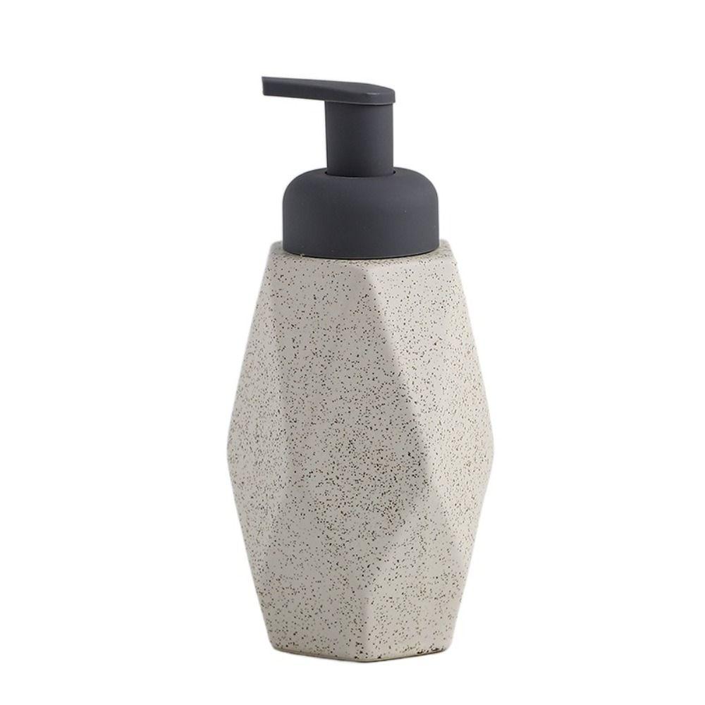 Speckled Matte Foaming Liquid Soap Dispenser Ceramic Foamer Sparkling Bottle Hotel