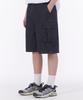GLW Bermuda Wide Cargo Denim Shorts Black