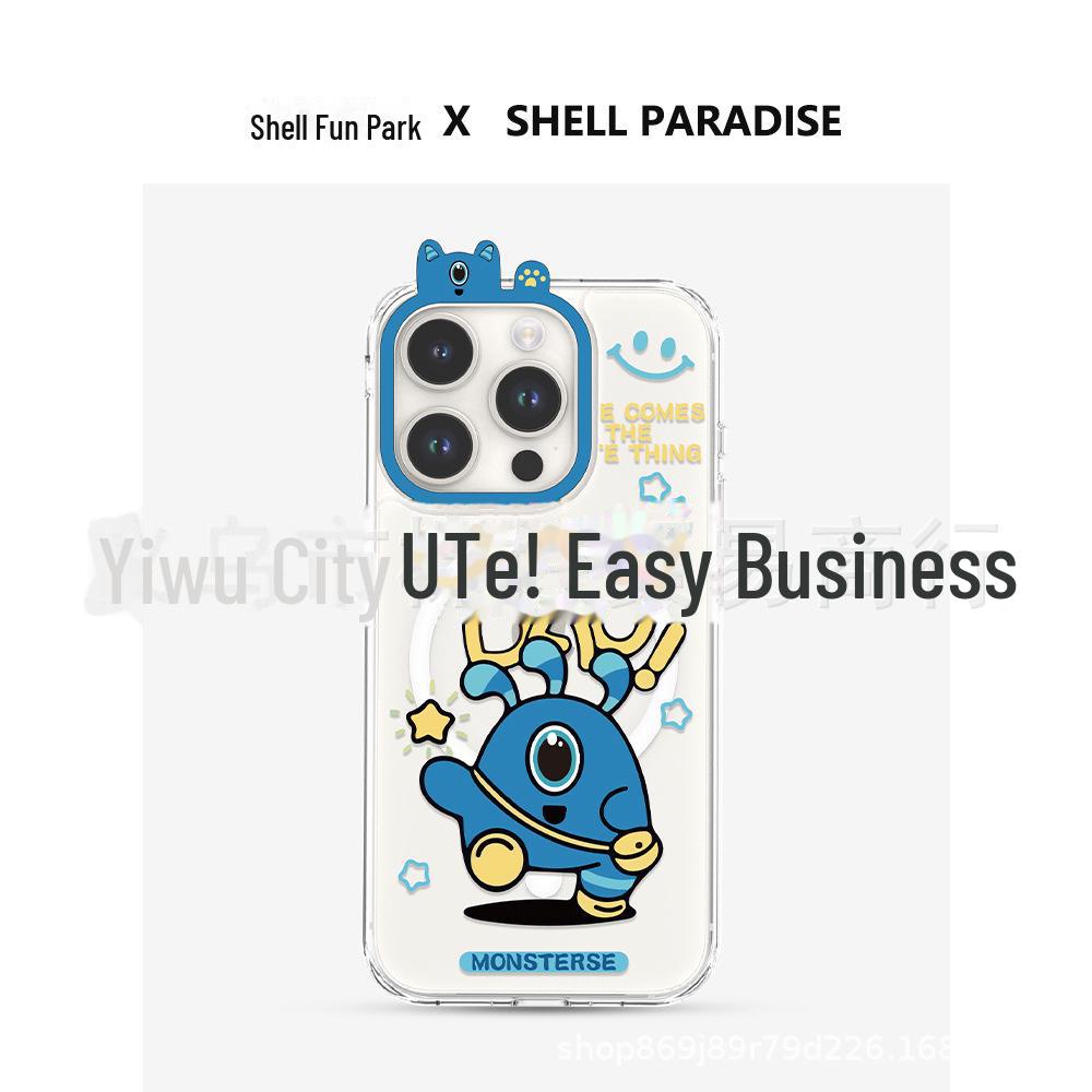 Cartoon Monster Series iPhone 13/14 Protective Cover for Apple 15 Pro Mobile Phone