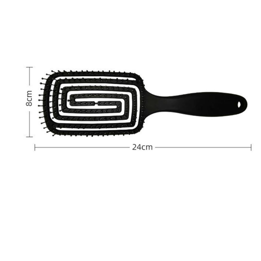 Пластиковая расческа с анти-клитом, розовая/зеленая/фиолетовая/черная расческа для волос, массажная расческа для кожи головы, женская