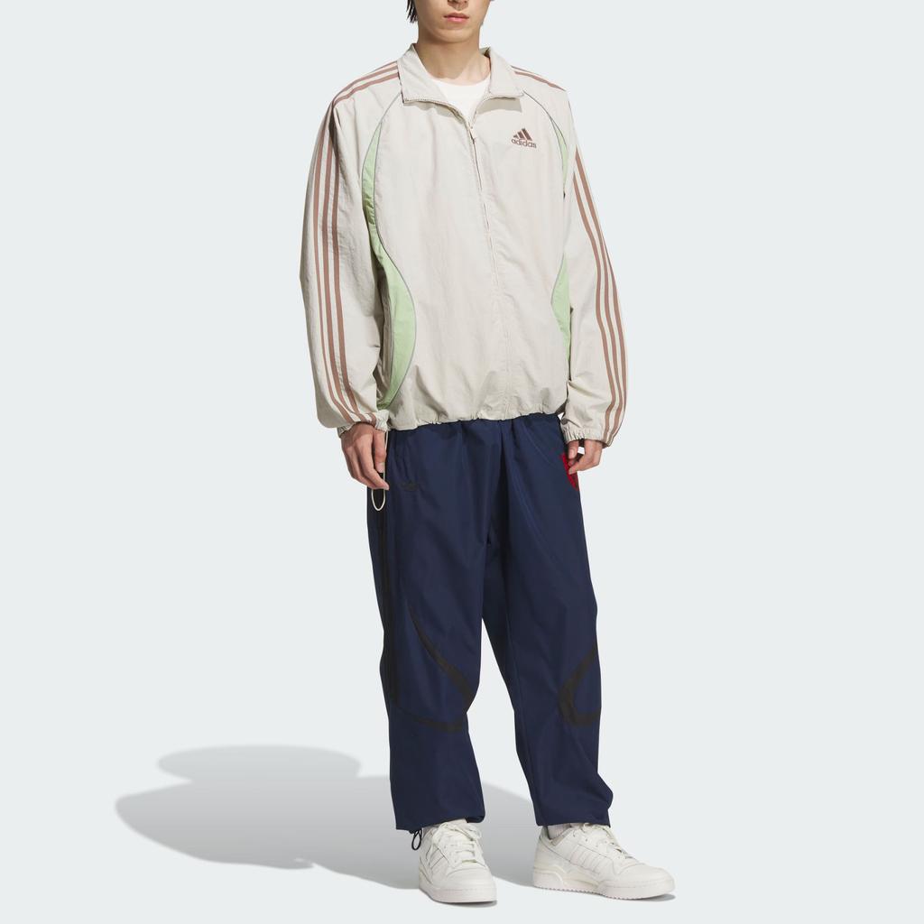adidas Ss25 Teamgeist Куртка с воротником-стойкой Свободного кроя с длинным рукавом Мужская куртка KE5846