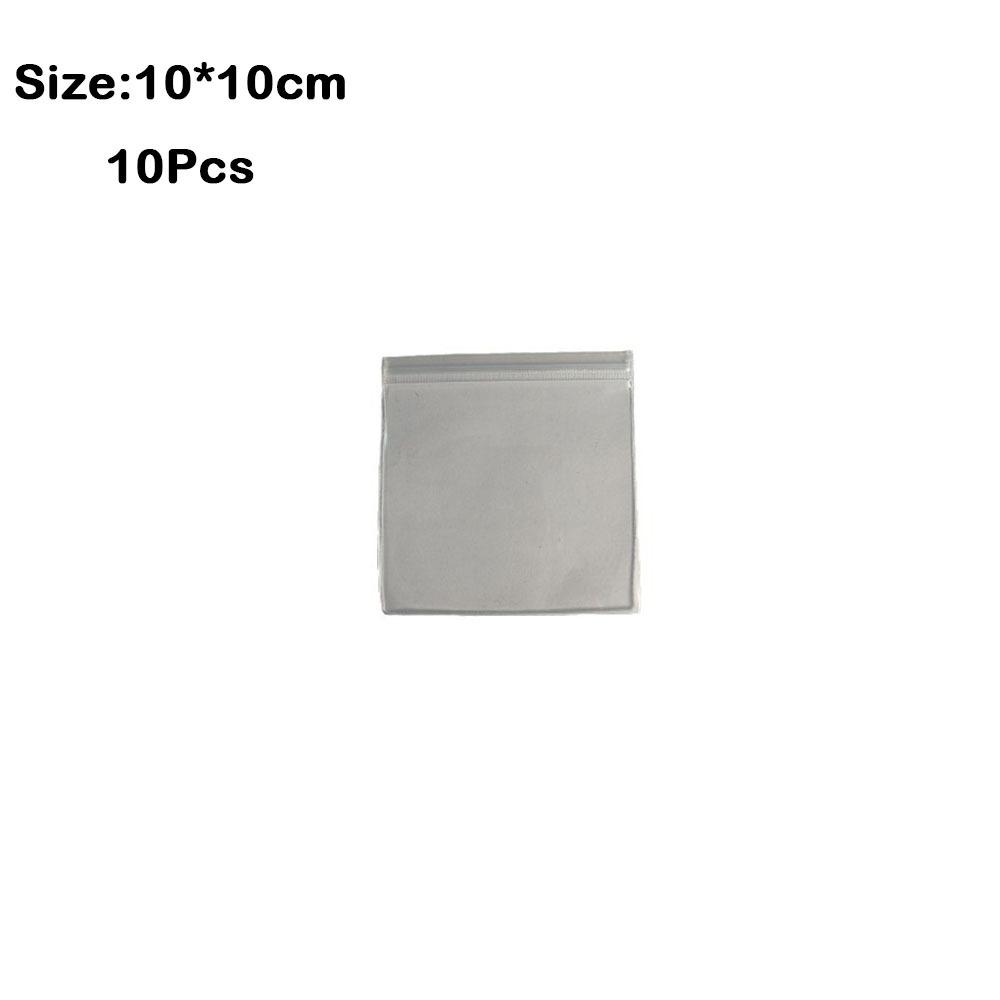 10 шт. пакеты EVA с зиплоком, полностью прозрачные упаковочные пакеты, многофункциональные пакеты для хранения игрушек-мялок