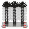 Dish Brush - ICH-ZAPFE.DE - METAL BOTTOM - 3 Brushes At 18cm