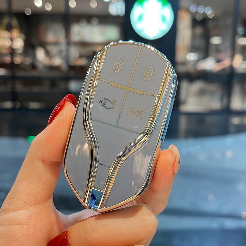 Women's Maserati Key Case for Levante and Ghibli Models - High-End Design