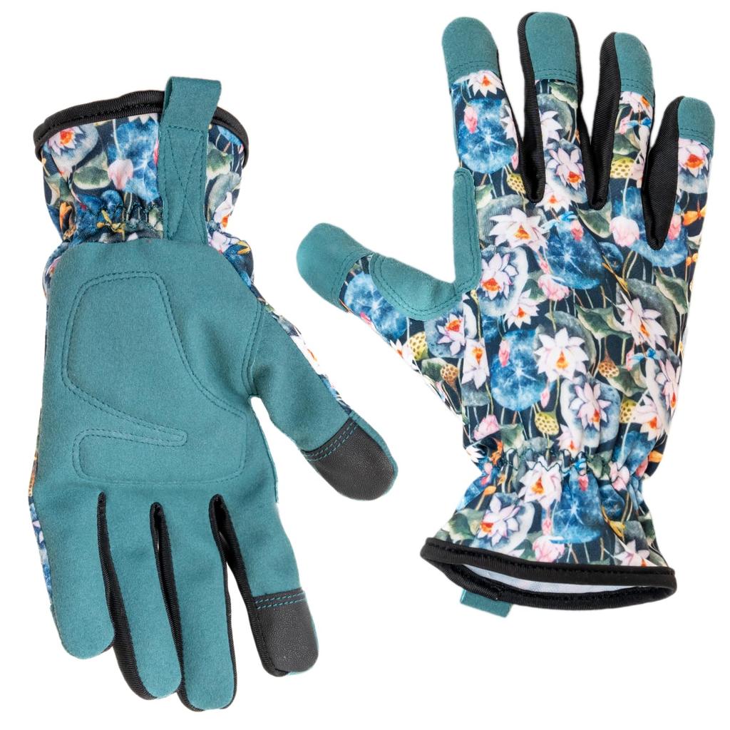Bastet Garden Enjoy Gardening Gloves with Thorn and UV and Flexible Gloves Hands-Free Protection, Breathable, (Lotus)