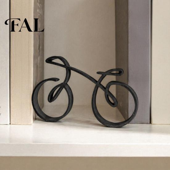 Abstract Bicycle Sculpture 3D Printed Ornament, Desktop Bike Sculpture, Creative Art Figurine, Modern Minimalist Cycling Decor for Home Office