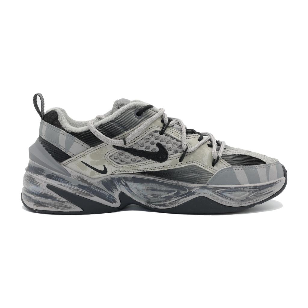 Nike M2K Амортизирующие Нескользящие Износостойкие Низкие Массивные Кроссовки Унисекс Серый Черный BV0074-001(Команда292-2.0)