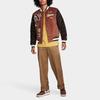 Nike Sportswear Letter Embroidery Color Block Corduroy Vintage American College Style Jacket Men Jacket Brown FQ6159-256