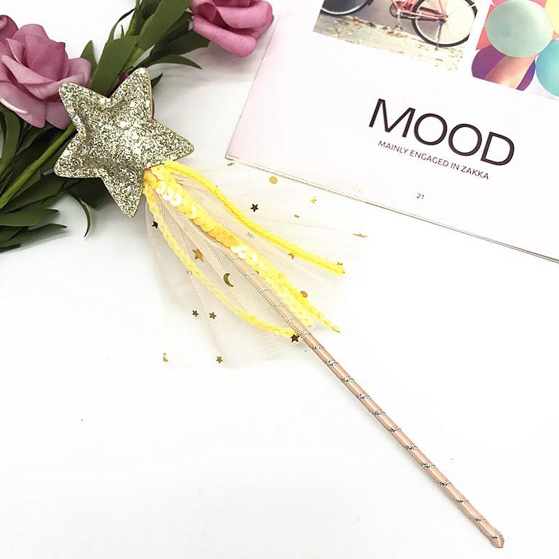 Sale Cute Dreamlike Five Pointed Star Fairy Wand Kids Stick Girl Birthday Gift