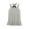 Spring 2025 Women's European and American Style Bow Sleeveless Textured Dress