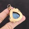 Подвеска из лабрадорита, танзанитовый кварцевый кулон, медная подвеска, ювелирные изделия ручной работы, подвеска из настоящего драгоценного камня для подарка, уникальные ювелирные изделия из меди