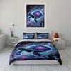 Cosmic Space Turtle Print Bedding Set 1 Duvet Cover 2 Pillowcases for Adult and Children Luxury Gift Full Size