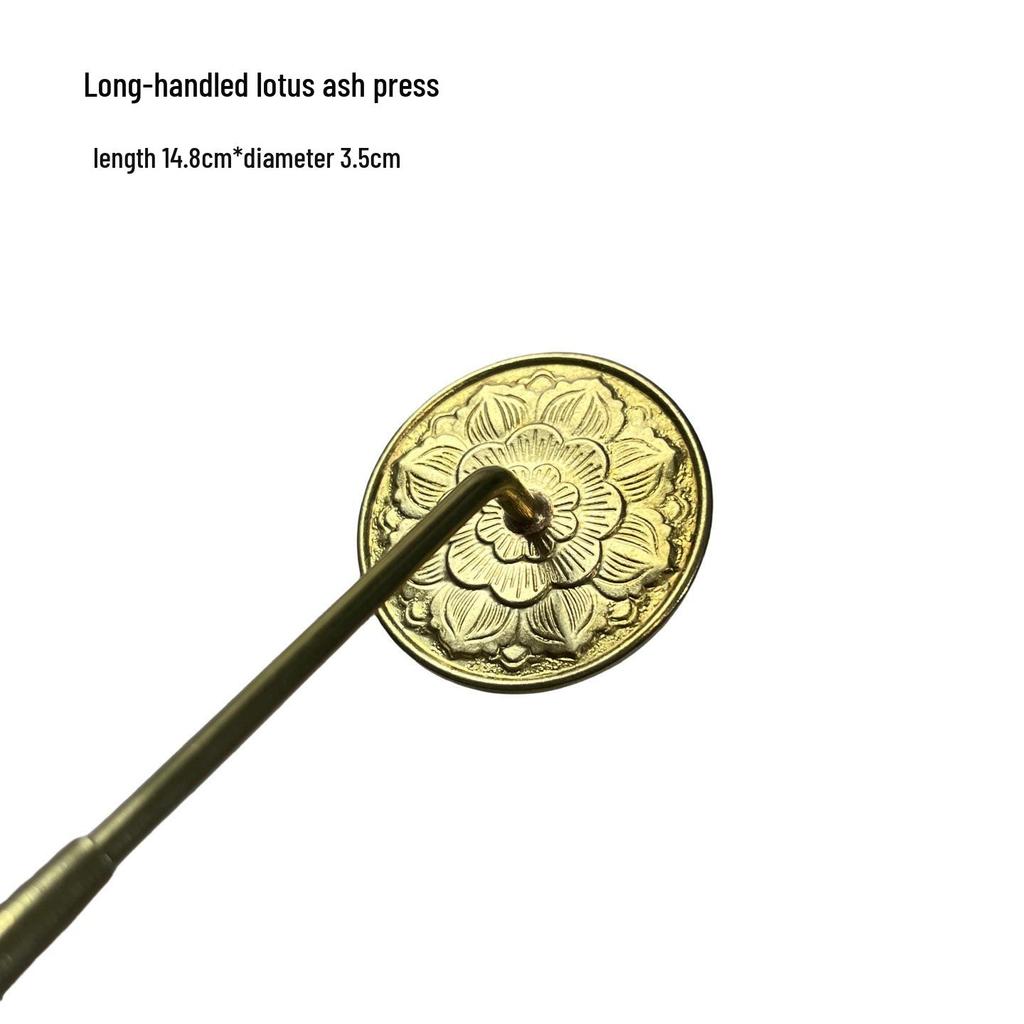 Brass Wire Drawing Tool & Incense Ceremony Set: Mold, Ash Spoon, Sweeper.