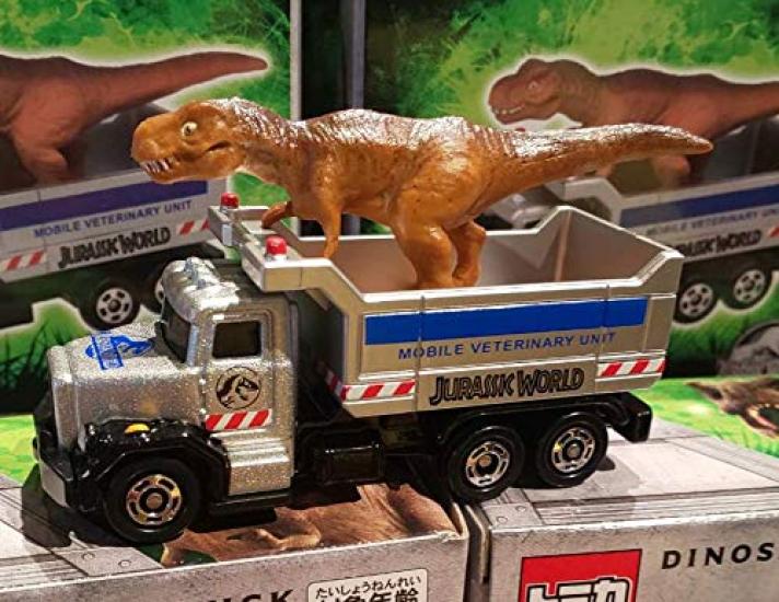 Официальный USJ Tomica Грузовик для перевозки динозавров Мира Юрского периода, выпущенный в 2019 году в Universal Studios [JURASSIC WORLD]