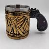 Handmade Look Mug Cup Pistol Western Ammo Bullet Shell Beer Stein Tankard Coffee
